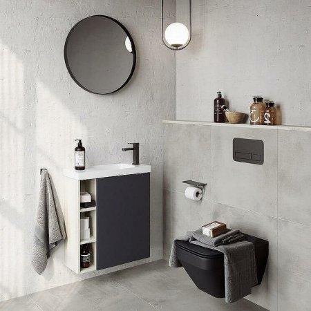 Корпус тумбы под раковину Aqwella Alba 60 R ALB0106RLS подвесной Камень натуральный 