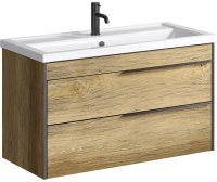 Тумба под раковину Aqwella Fargo 100 FRG0110DB Дуб балтийский
