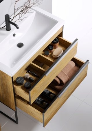 Тумба под раковину Aqwella Fargo 100 FRG0110DB Дуб балтийский 