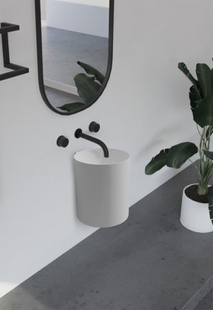 Раковина подвесная ABBER Stein AS2624 белая матовая 