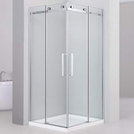 Душевой уголок Black&White Stellar Wind S202 90х90 2029090 профиль Серебристый хром стекло прозрачное 