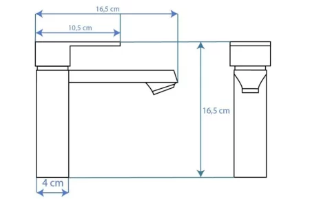 Смеситель для раковины без донного клапана Rea Mayson REA-B5101 