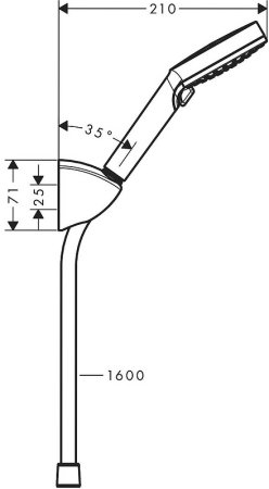 Душевой гарнитур Hansgrohe Vernis Blend 26273000 Хром 