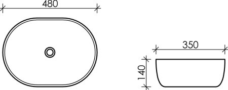 Раковина Ceramica Nova Element 48 см CN6019 