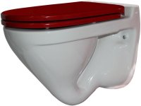 Унитаз Sanita Luxe Attica Luxe Color Red ATCSLWH0111 Белый с красным сиденьем Микролифт Унитаз Sanita Luxe Attica Luxe Color Red ATCSLWH0111 Белый с красным сиденьем Микролифт