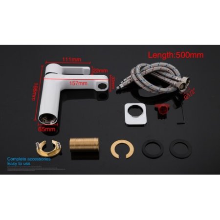 Смеситель для раковины Gappo G02-8 G1002-8 Белый Хром 