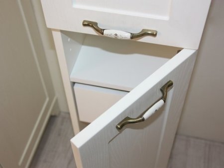 Шкаф пенал Aquaton Леон 31 Н 1A187903LBPS0 Дуб белый 