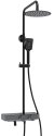 Душевая система WasserKRAFT A114.258.130.CB Thermo с термостатом Черная матовая 