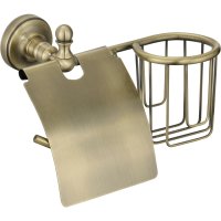 Настенный держатель для освежителя и т/бумаги с крышкой GANZER GZ-L 31031D