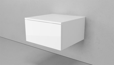 Тумба подвесная VELVEX Unit 50x27 белый лед 