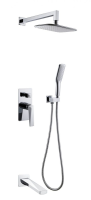 Душевая система Boheme Venturo 374-2 белый / хром