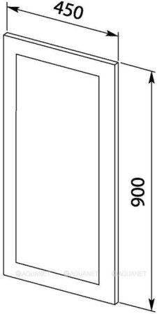 Зеркало Aquanet Нота 45 лайт 
