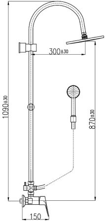Душевая система Rav Slezak Victoria VI282.5/3 Хром 