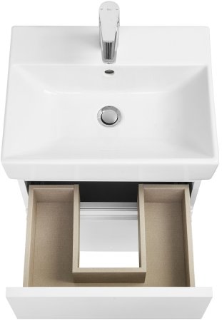 Тумба под раковину Roca Oleta 50 A857638501 подвесная Белая матовая 