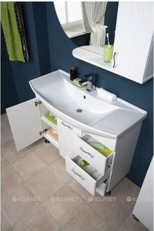 Зеркало-шкаф Aquanet Моника 105 белый 