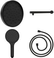 Комплект верхнего и ручного душа Vincea Inspire VSHH-3I2AHMB Черный матовый