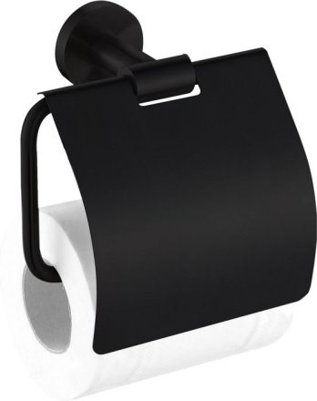 Держатель туалетной бумаги Aquanet 4586MB чёрный 