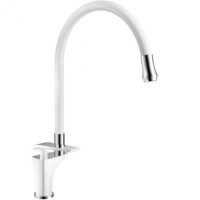 Смеситель для кухни с гибким изливом ViEiR V332521-F Белый