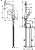 Смеситель Hansgrohe Metris Select M71 73816800 для кухонной мойки, сталь 