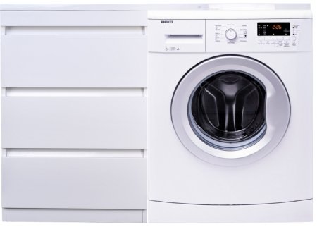 Тумба под раковину Style Line Даллас 120 Люкс Plus СС-00002272 3 ящика Белая 