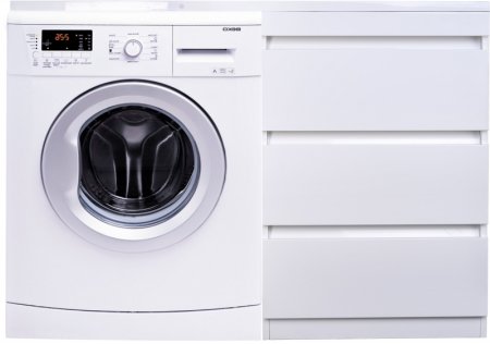 Тумба под раковину Style Line Даллас 120 Люкс Plus СС-00002272 3 ящика Белая 