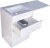 Тумба под раковину Style Line Даллас 120 Люкс Plus СС-00002272 3 ящика Белая 