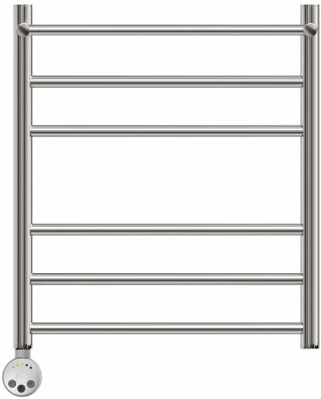 Электрический полотенцесушитель Point Аврора PN10156PE П5 500x600 с полкой левый/правый Хром 
