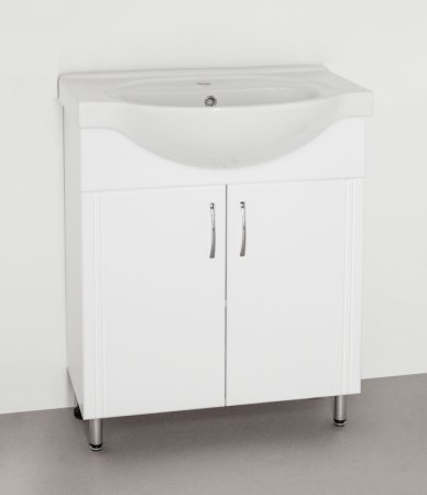 Тумба под раковину Style Line Эко Стандарт 23 Эрика 70 Белый глянец 
