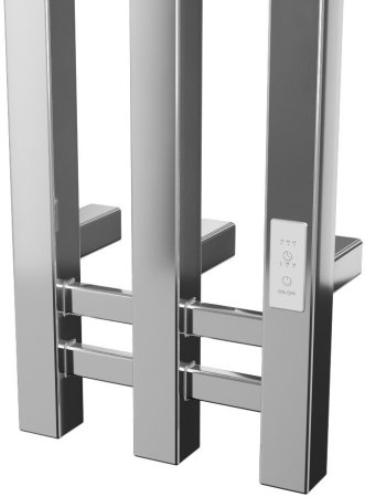 Полотенцесушитель электрический (I-образный) Bauedge Stella Square DB-0076, 25x160 см 