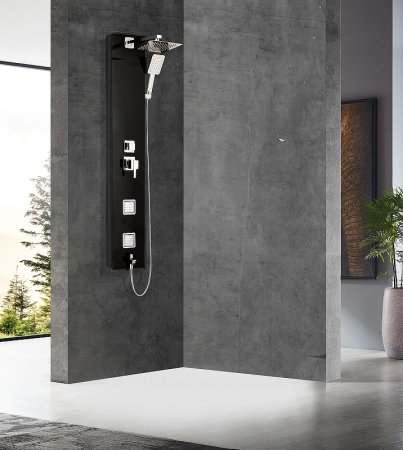 Душевая панель WeltWasser GL 14251 BL 10000001050 Черная 