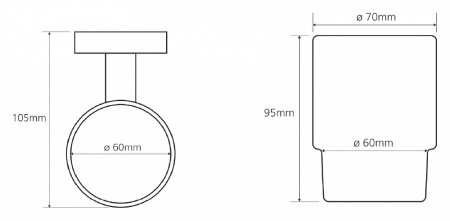 Стакан Bemeta Omega 104110012 