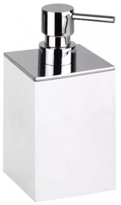 Дозатор для жидкого мыла Bemeta Gamma 145709314 настольный, белый матовый/хром 