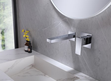 Смеситель ABBER Daheim AF8212 для раковины скрытого монтажа, хром 