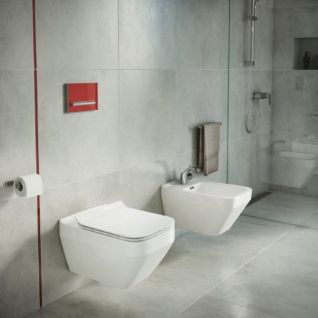 Кнопка смыва Cersanit PILOT P-BU-PIL/Whg/Gl белая 