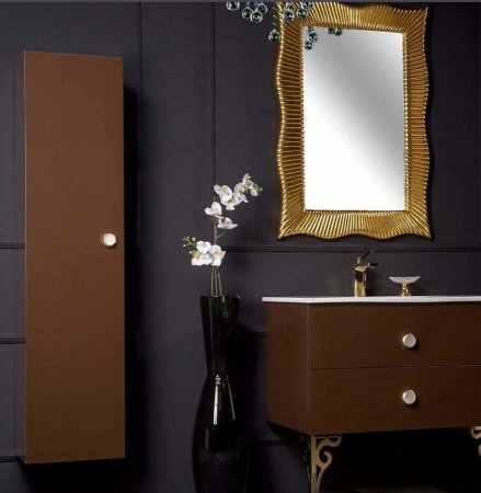 Шкаф пенал Boheme Armadi Art NeoArt 35 834-DB подвесной Dark Brown 