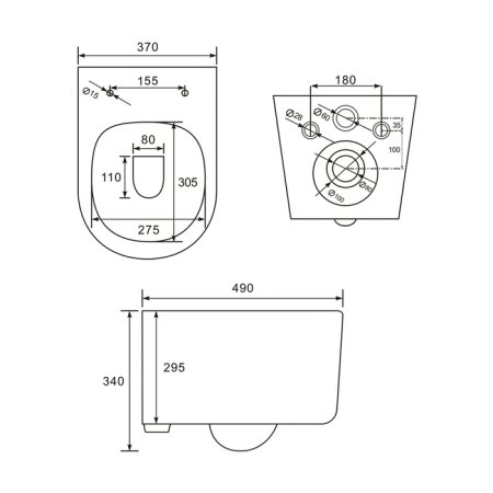 Унитаз подвесной Iddis Stone STORDSEi25 
