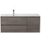 Тумба с раковиной BelBagno KRAFT-1200-2C-1A-SO-CG-L Cemento Grigio