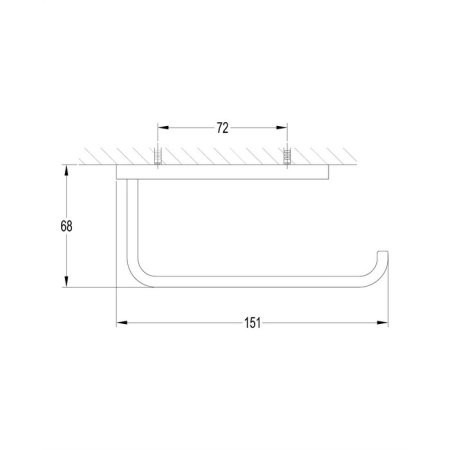 Держатель туалетной бумаги Omnires Darling DA70510BL черный 