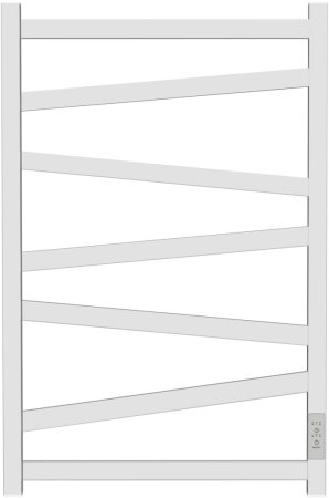 Полотенцесушитель электрический Point Феникс PN15858W П7 500x800, диммер справа, белый 