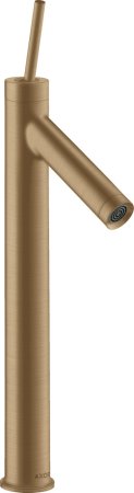 Смеситель Axor Starck 10129140 для раковины, шлифованная бронза 