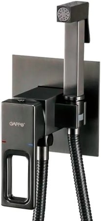 Гигиенический душ со смесителем Gappo G17-9 G7217-9 Оружейная сталь 