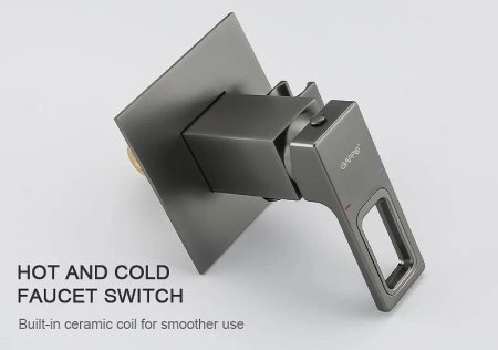 Гигиенический душ со смесителем Gappo G17-9 G7217-9 Оружейная сталь 