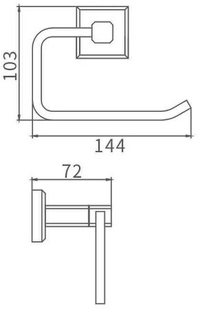 Держатель туалетной бумаги Gappo G38 G3803-3 Хром 