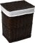 Корзина для белья WasserKRAFT Isar WB-130-L темно-коричневая, большая 