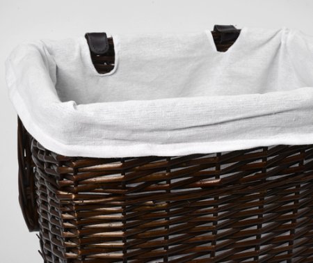 Корзина для белья WasserKRAFT Isar WB-130-L темно-коричневая, большая 