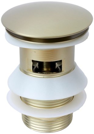 Донный клапан Bronze de Luxe 008/1CG click-clack Золото матовое 