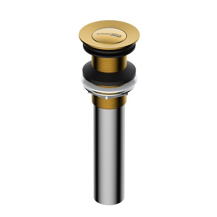 Донный клапан для раковины WasserKRAFT Push-up A252 золото матовое 