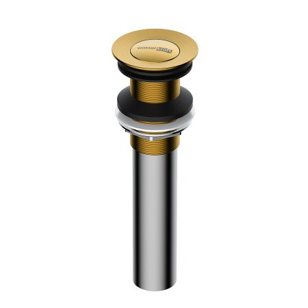 Донный клапан для раковины WasserKRAFT Push-up A252 золото матовое 