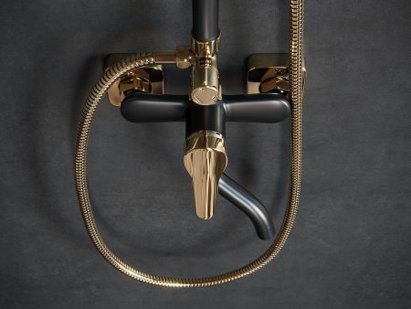 Душевая система Laguraty 7000AX Черный Золото 