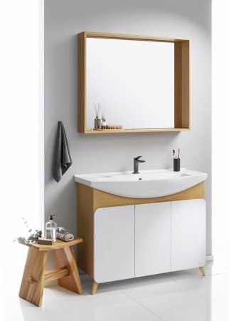 Зеркало Aqwella Basic 100 BAS0210DZ Дуб золотой 